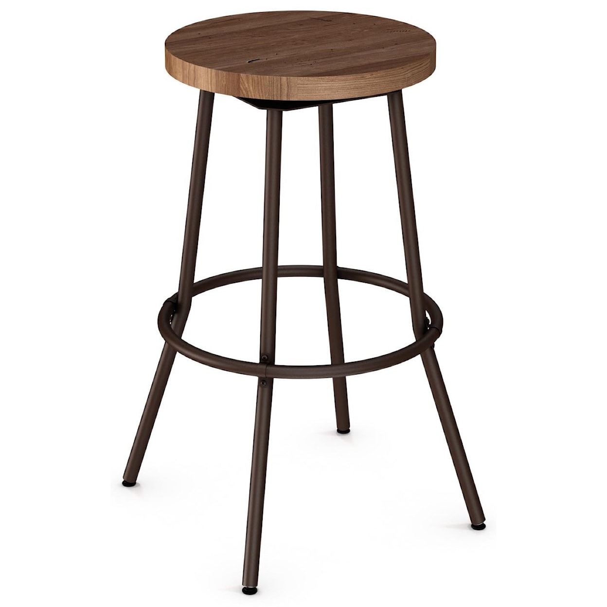 Amisco Industrial 30" Bluffton Swivel Stool Without Backrest