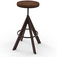 Uplift Adjustable Height Stool with Steel Frame