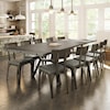 Amisco Industrial Southcross Dining Table Set