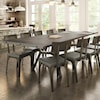 Amisco Industrial Southcross Dining Table w/ 2 Leaves