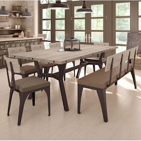 Southcross Dining Table Set with Bench