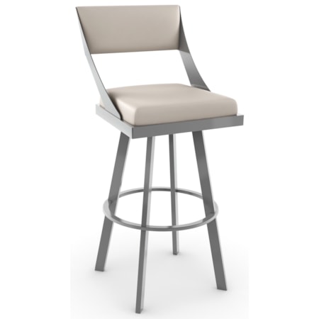 Upholstered Bar Height Swivel Stool
