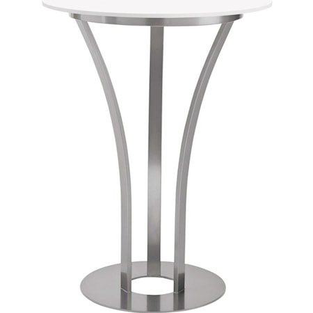 Customizable Dalia Counter Height Table with Round Glass Top