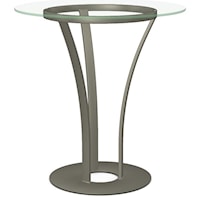 Customizable Dalia Table with Round Glass Top