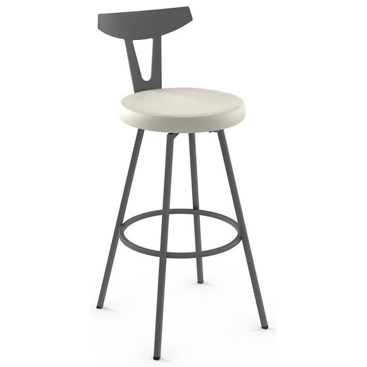 Amisco Nordic 30" Hans Swivel Bar Stool