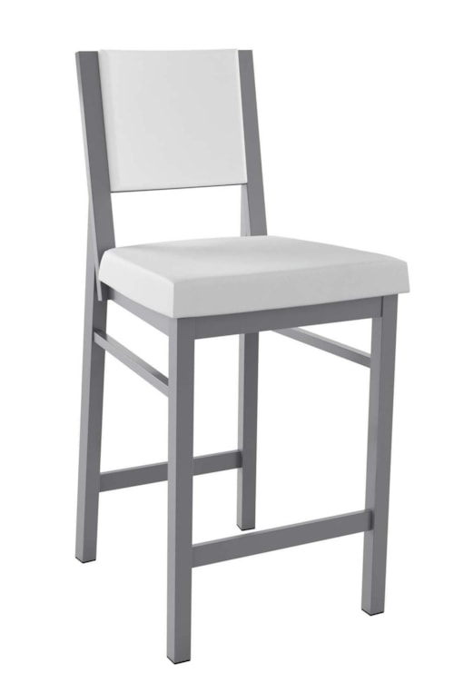 Contemporary Payton Bar Stool with Upholstered Seat 