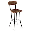 Amisco Industrial Bean 26" Swivel Barstool