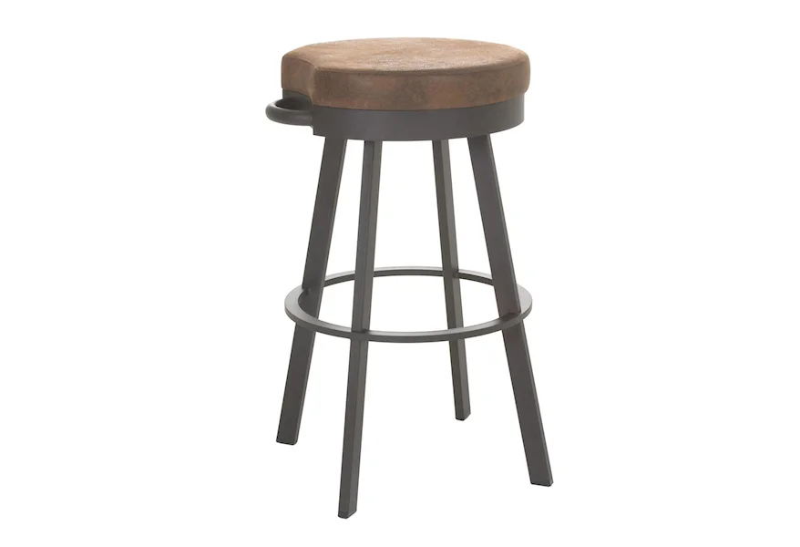 Urban 34" Spectator Height Bryce Swivel Stool by Amisco at Esprit Decor Home Furnishings
