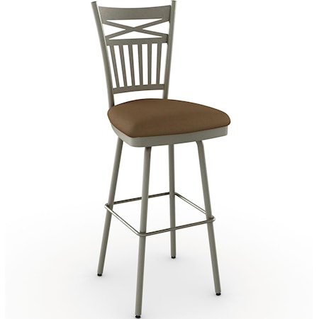 34" Garden Spectator Height Swivel Stool