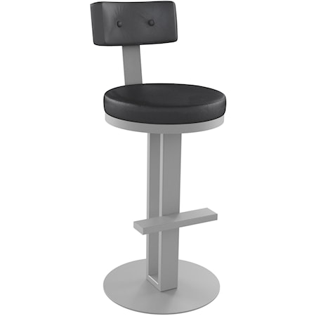 Customizable 26" Counter Height Empire Swivel Stool