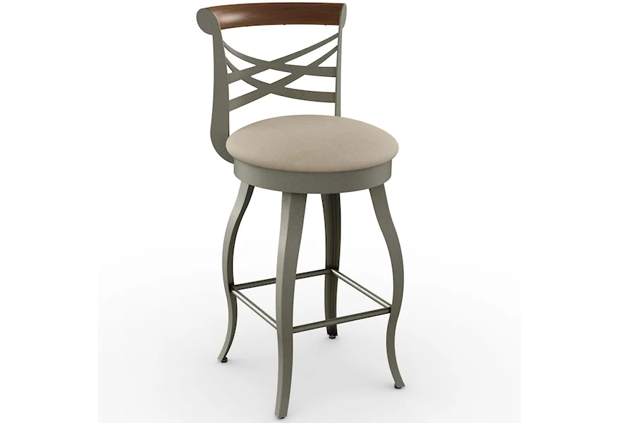 Countryside 30" Whisky Swivel Bar Stool by Amisco at Esprit Decor Home Furnishings