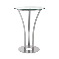 Customizable Dalia Counter Height Table with Round Glass Top