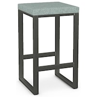 Customizable 26" Counter Height Aaron Non Swivel Stool (Cushion)