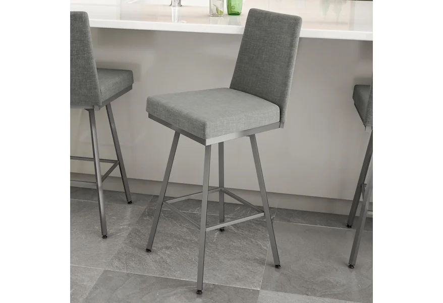 Urban 26" Linea Swivel Stool by Amisco at Saugerties Furniture Mart