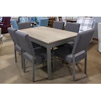 Customizable table with 6 Customizable Side Chairs
