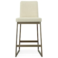 Customizable Upholstered Counter Height Stool