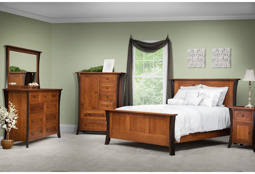 Allegheny Amish Queen Bedroom Group by Amish Furniture at Ruby Gordon Home