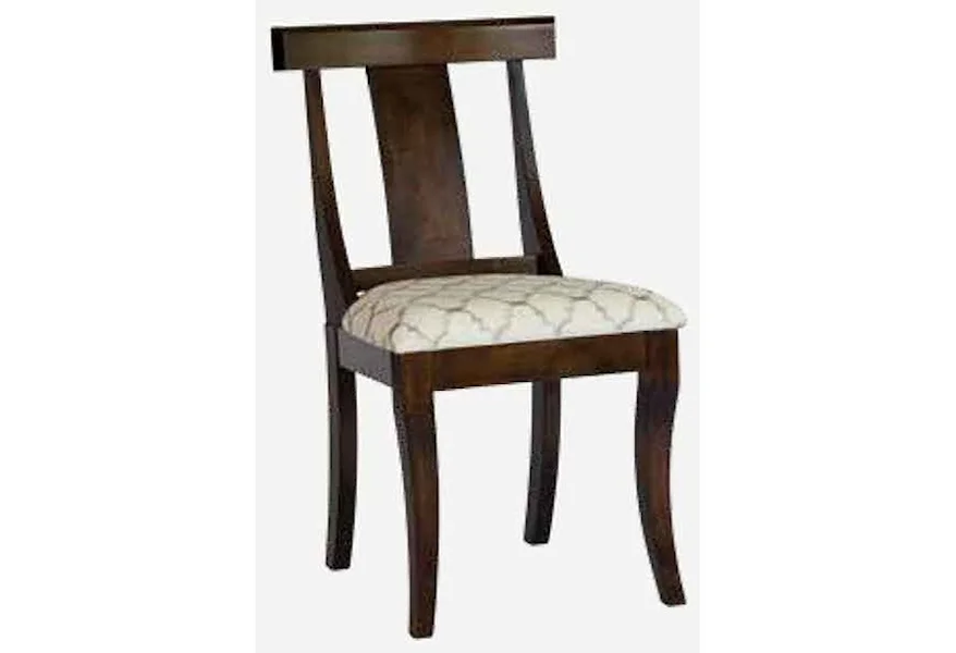 Arabella Customizable Side Chair - Leather Seat at Williams & Kay