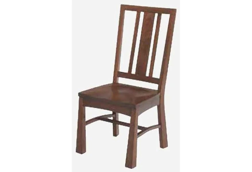 Arts and Crafts Side Chair - Wood Seat at Williams & Kay