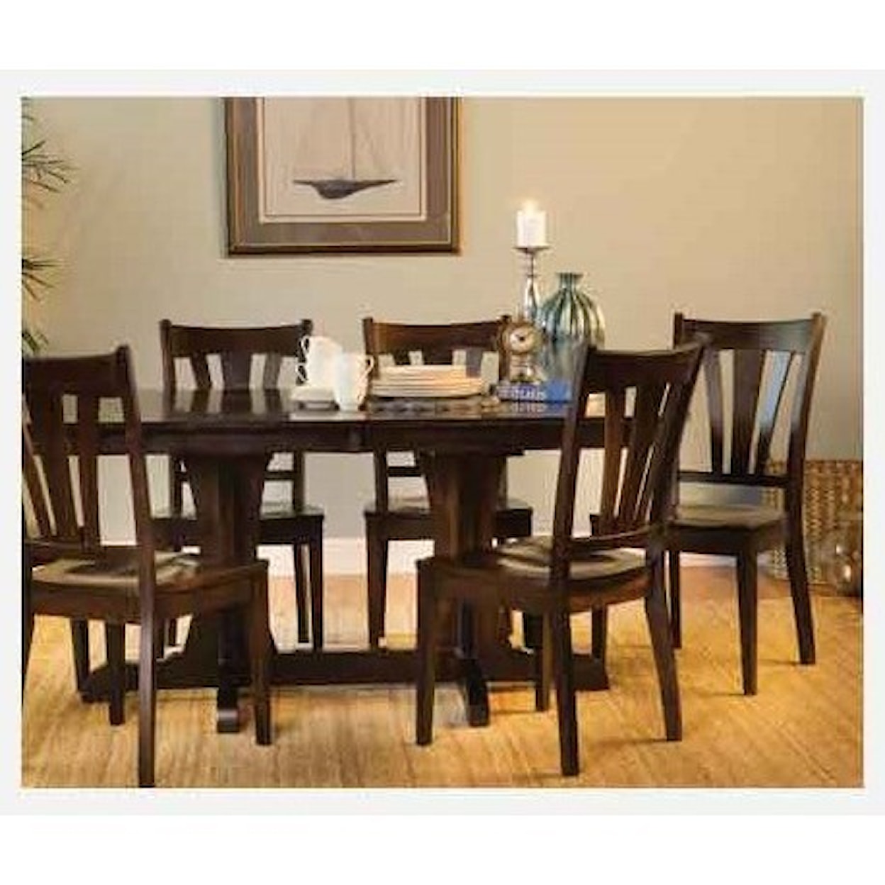 Amish Impressions by Fusion Designs Bridgeport Customizable Rectangular Dining Table