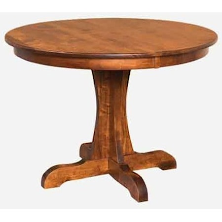 Customizable Round Solid Wood Dining Table