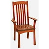 Amish Impressions by Fusion Designs Brigham Arm Chair - Wood Seat