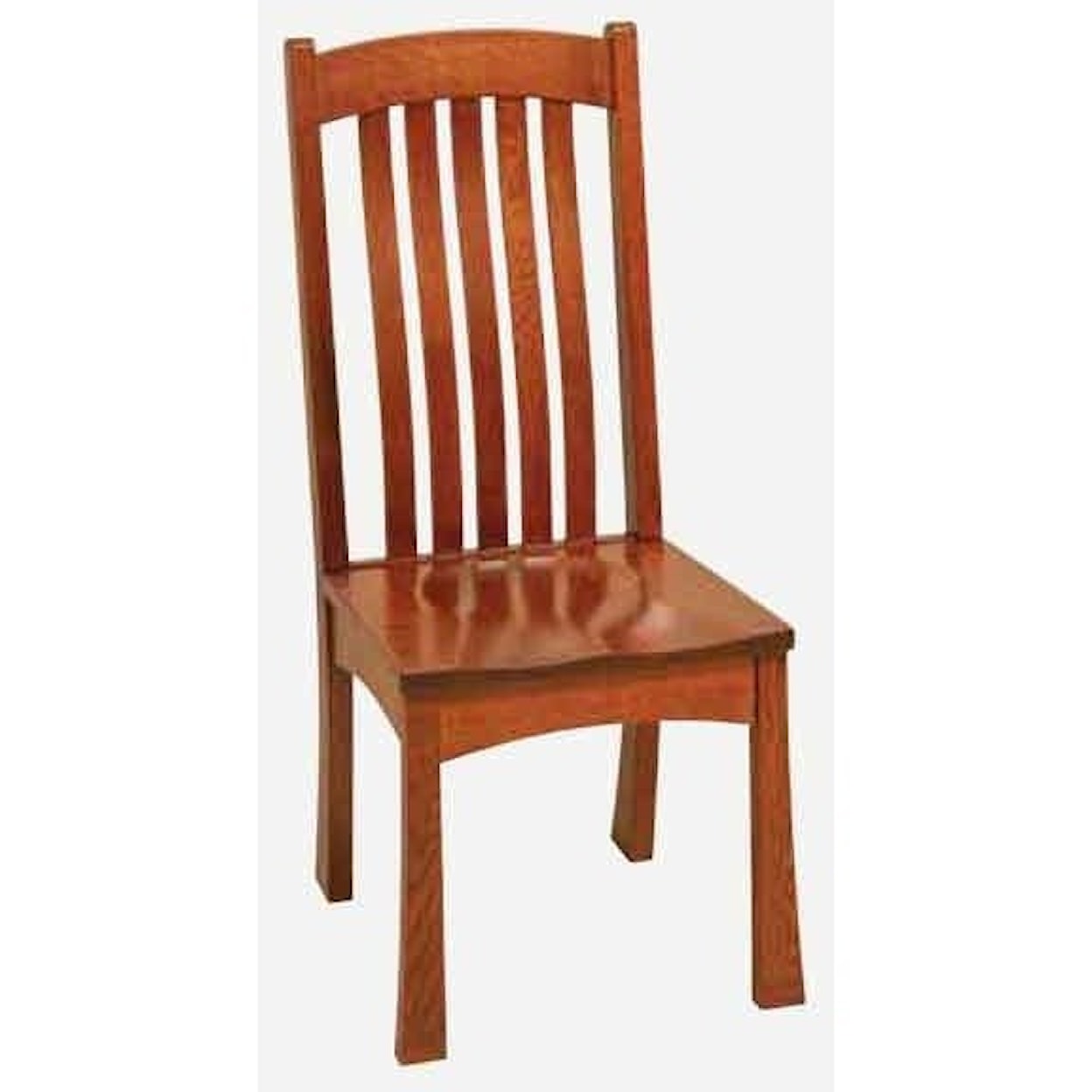 Amish Impressions by Fusion Designs Brigham Side Chair - Leather Seat