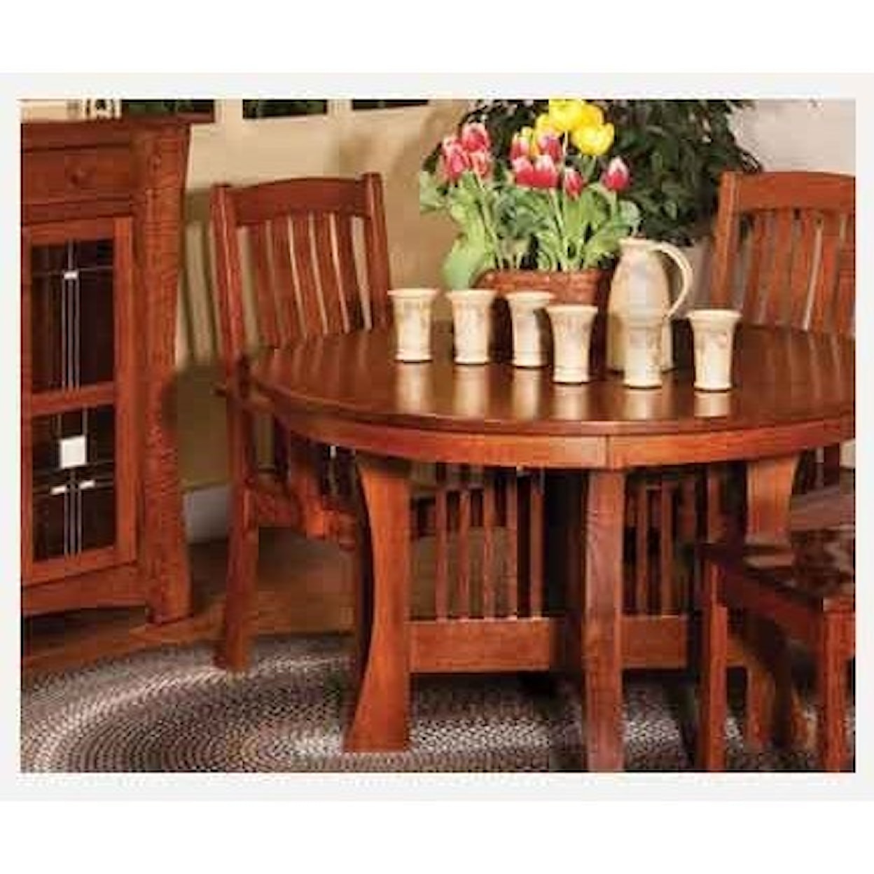 Amish Impressions by Fusion Designs Brigham Side Chair - Wood Seat