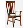 Amish Impressions by Fusion Designs Castlebrook Arm Chair - Leather Seat