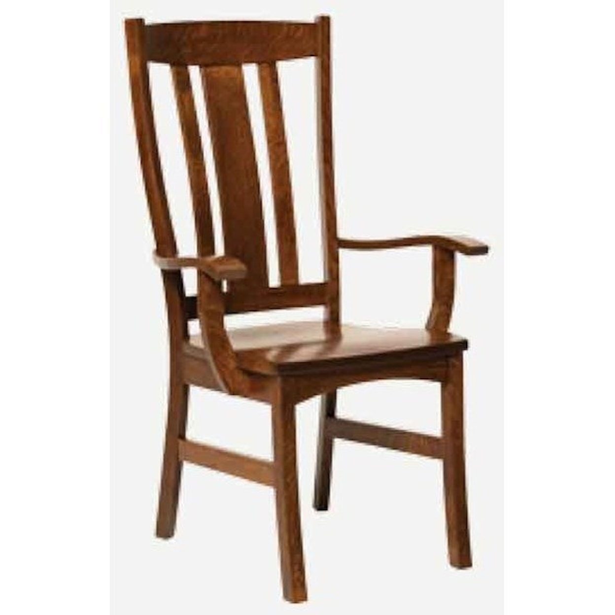 Amish Impressions by Fusion Designs Castlebrook Arm Chair - Leather Seat