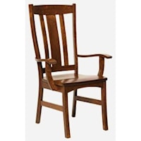 Arm Chair - Wood Seat