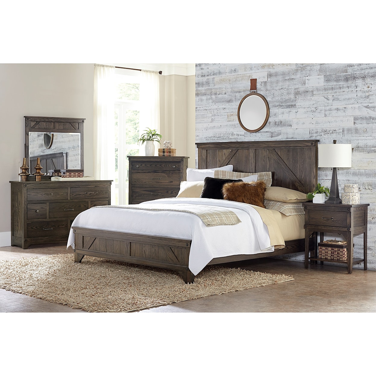 Amish Impressions by Fusion Designs Cedar Lakes King Bedroom Group