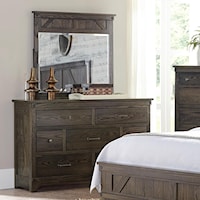 7-Drawer Dresser and Mirror Set