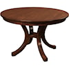 Amish Impressions by Fusion Designs Charleston 54" Round Single Pedestal Table