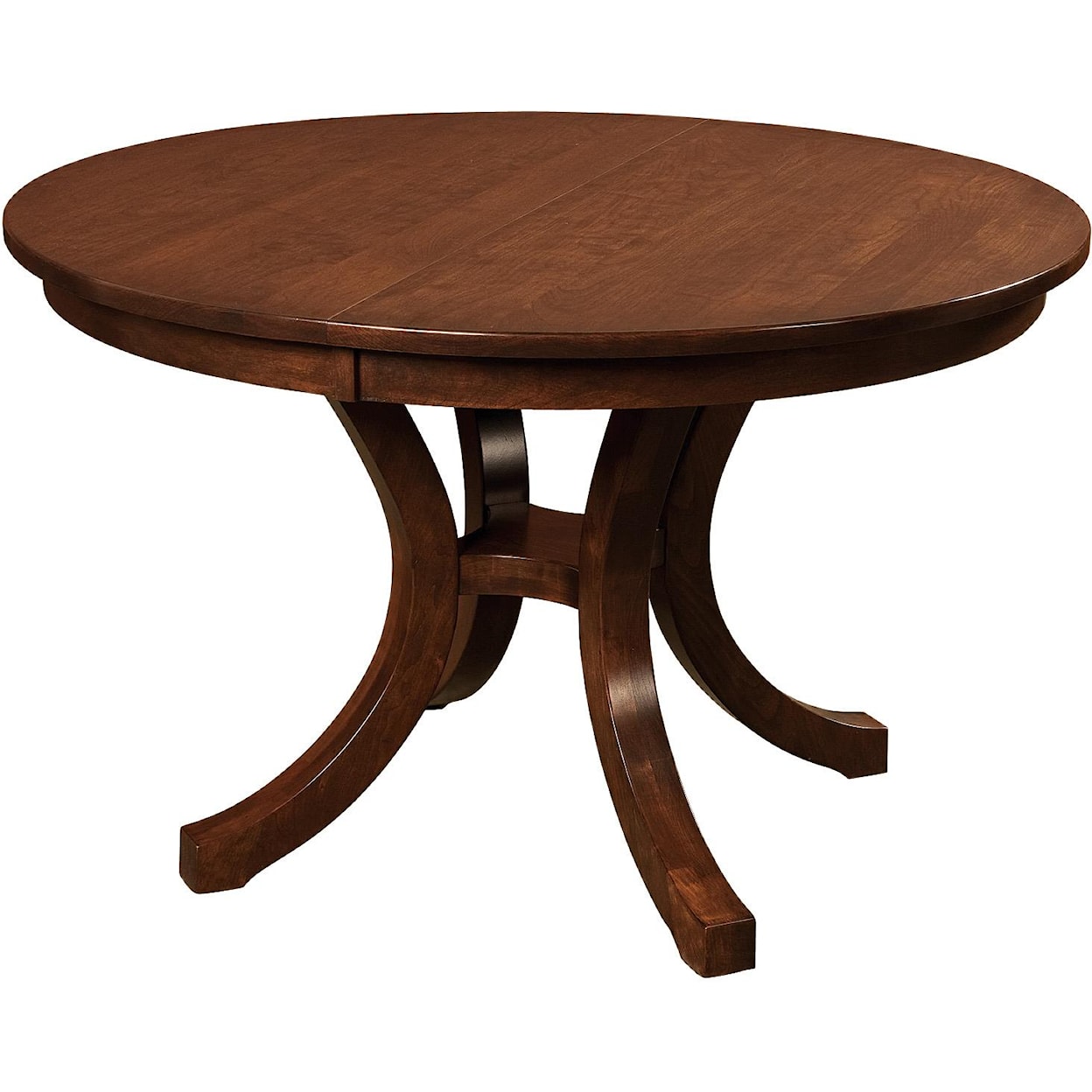 Amish Impressions by Fusion Designs Charleston 54" Round Single Pedestal Table