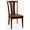 Amish Impressions by Fusion Designs Charleston Sedona Side Chair - Leather Seat