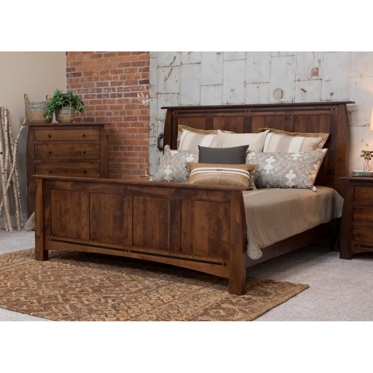 Indiana Amish Clark Clark Amish Queen Panel Bed