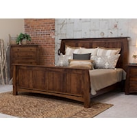 Amish Queen Panel Bed