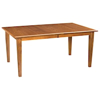 42"x60" Rectangular Leg Dining Table