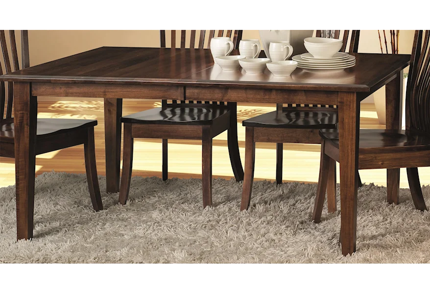 Classic Classic Dining Table Top & Base by Amish Impressions by Fusion Designs at Morris Home