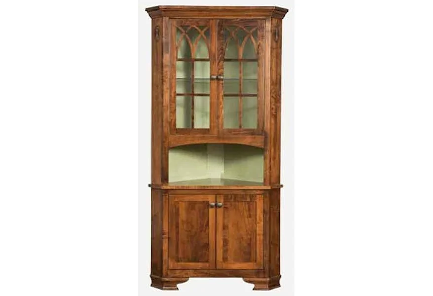 Edmonton Corner Hutch by Amish Impressions by Fusion Designs at Mueller Furniture