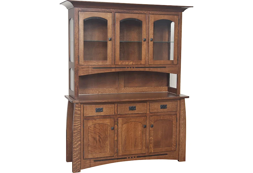 Hayworth Buffet with Hutch by Amish Impressions by Fusion Designs at Mueller Furniture