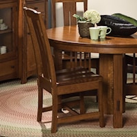 Dining Side Chair with Center Back Slat
