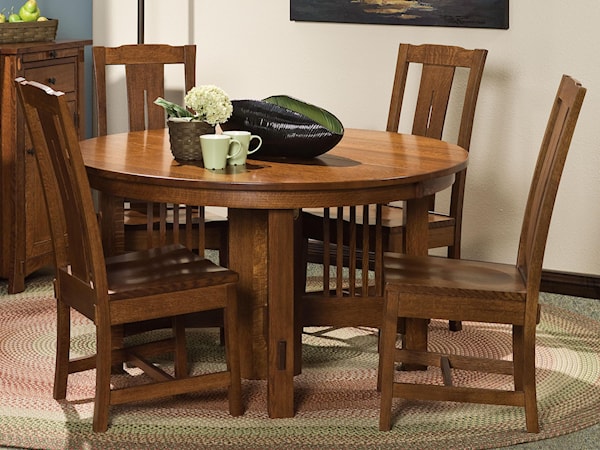 5 pc. 54" Table and Chairs Set