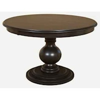Customizable Round Single Pedestal Dining Table