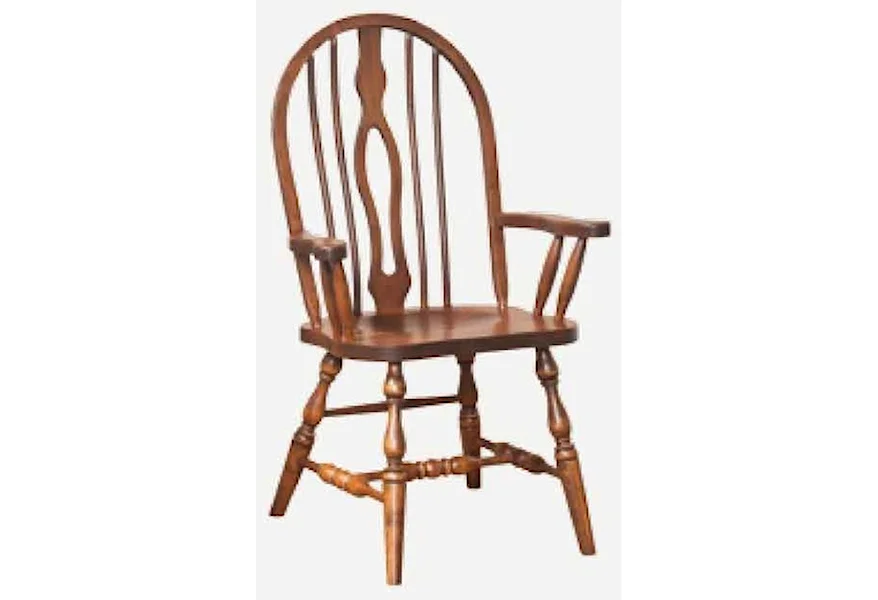 Lagrange Keyback Arm Chair by Amish Impressions by Fusion Designs at Mueller Furniture
