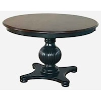 Customizable Solid Wood Round Dining Table 48"
