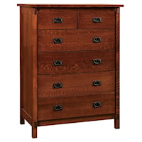 Traditional 6-Drawer Chest