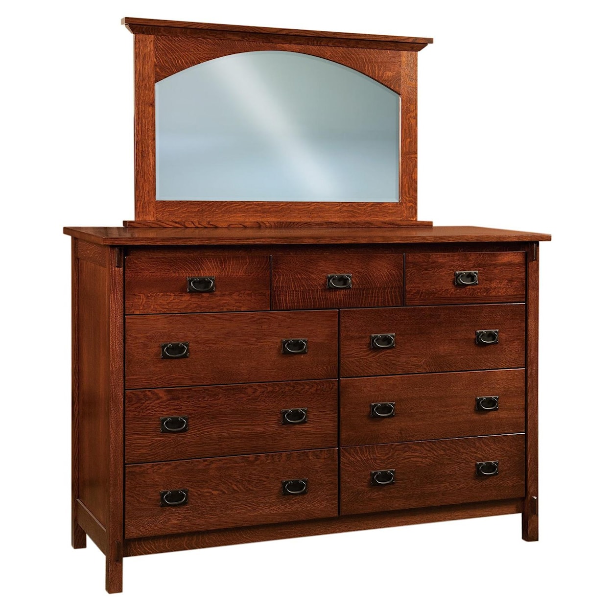 Amish Impressions by Fusion Designs Savannah Dresser and Mirror