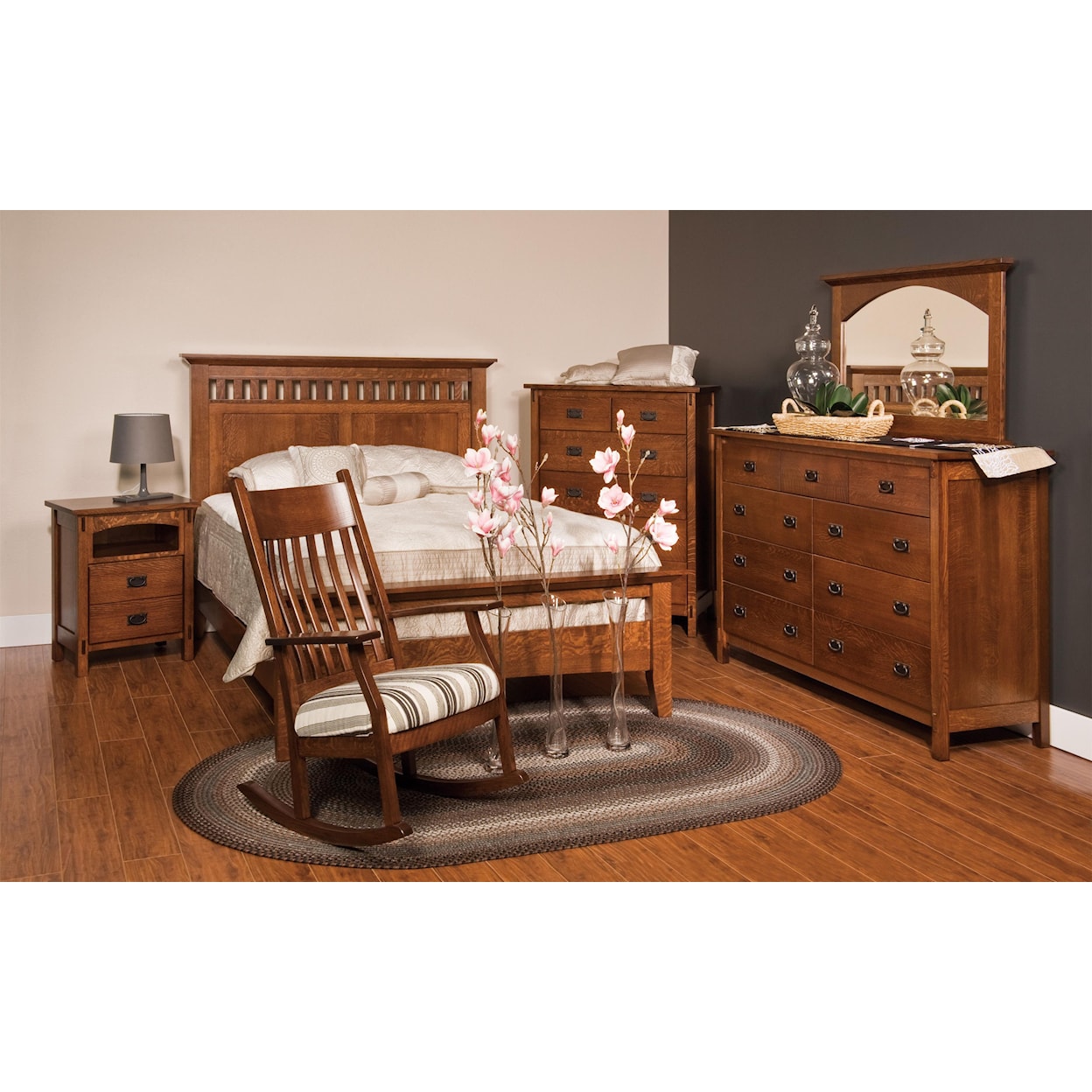 Amish Impressions by Fusion Designs Savannah Dresser and Mirror